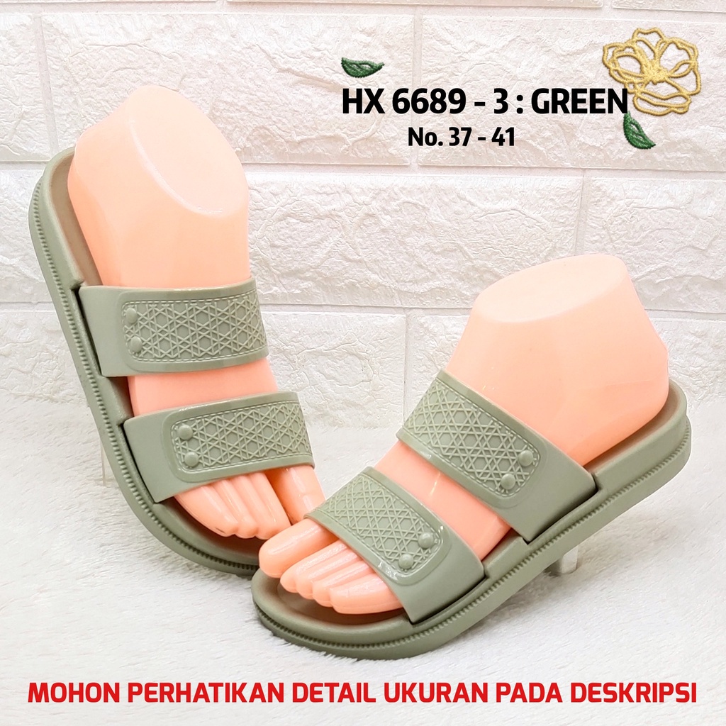 ✨ COD ✔️ SANDAL WANITA BALANCE 6689 3 SANDAL WEDGES BAN 2 MOTIF ANYAM GARIS LIST MENGKILAT TEBAL NYAMAN AWET SOL ANTI SLIP