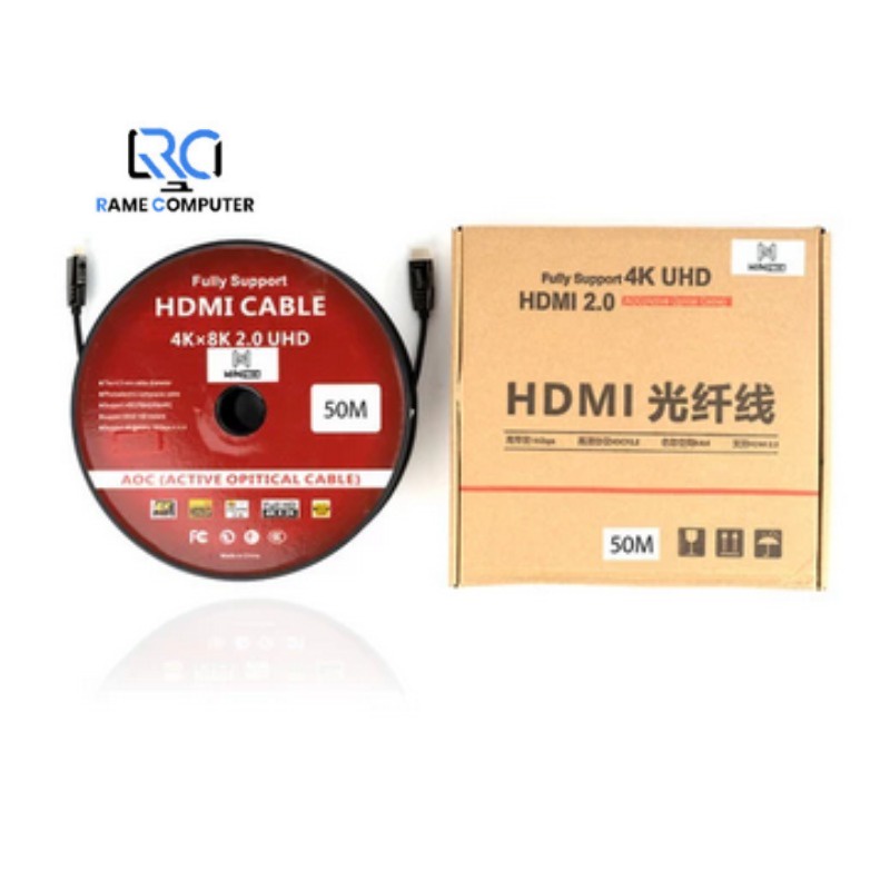 HDMI OPTIC 4K 50M / KABEL HDMI FIBER OPTIC UHD 2.0 SUPPORT 4K 50 METER