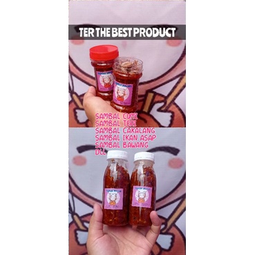 Sambal cumi / Sambal Kemasan pouch / Sambal teri / jengkol / bawang ( isi 100 gram ) WAROENG MBA NTIE