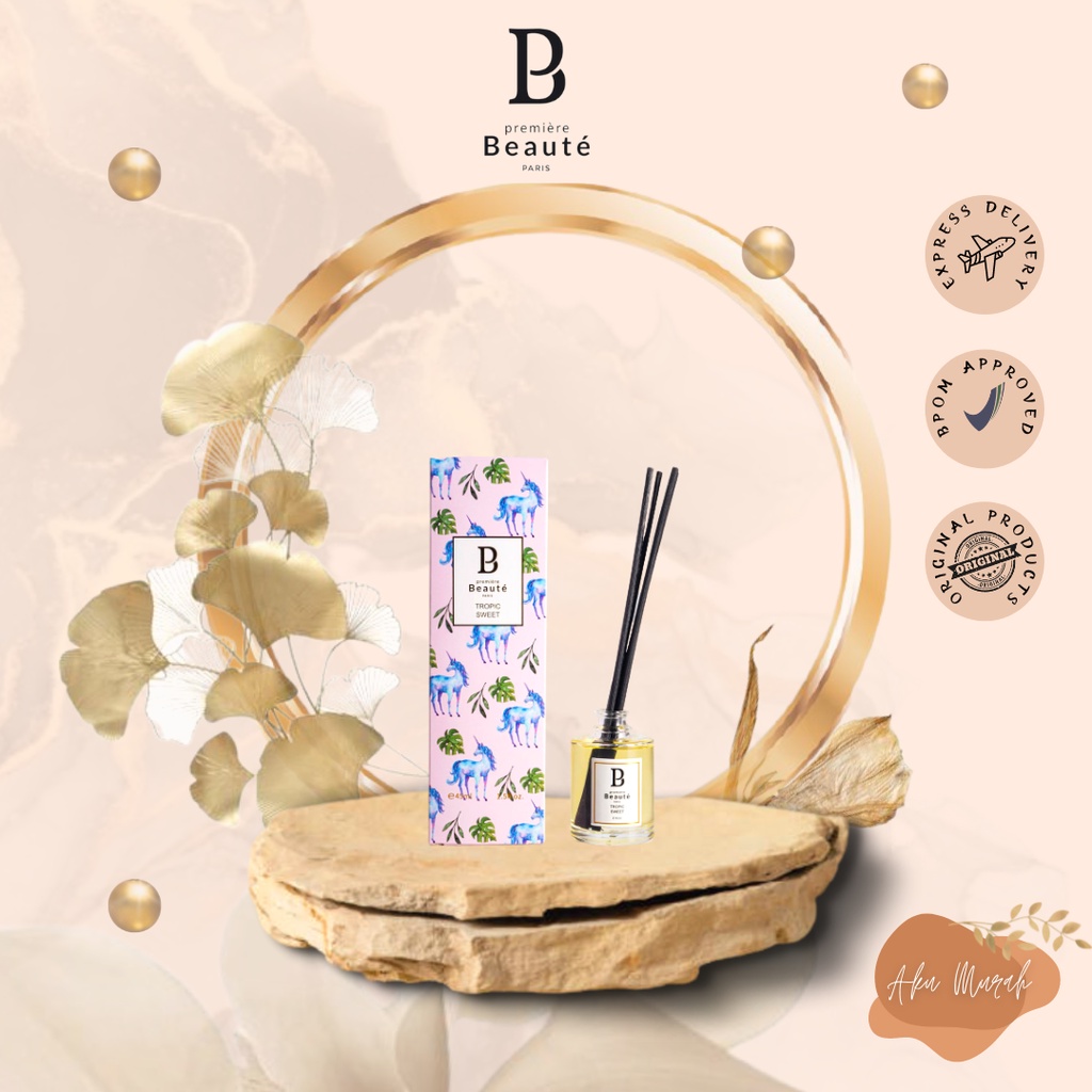 Premiere Beaute Aromaterapi Reed Diffuser Ratan Pengharum Ruangan 45ml