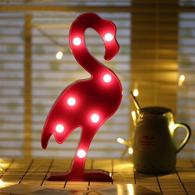 Lampu Tidur Anak / Lampu Hias Mini Dekorasi Lucu dan Unik - Flamingo