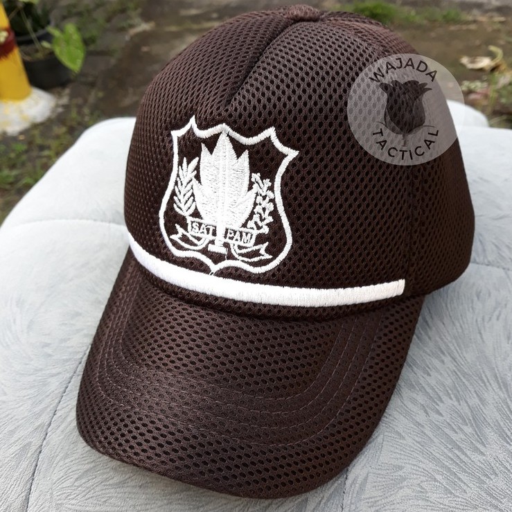 Topi Satpam Coklat Baru Topi Lapangan Security