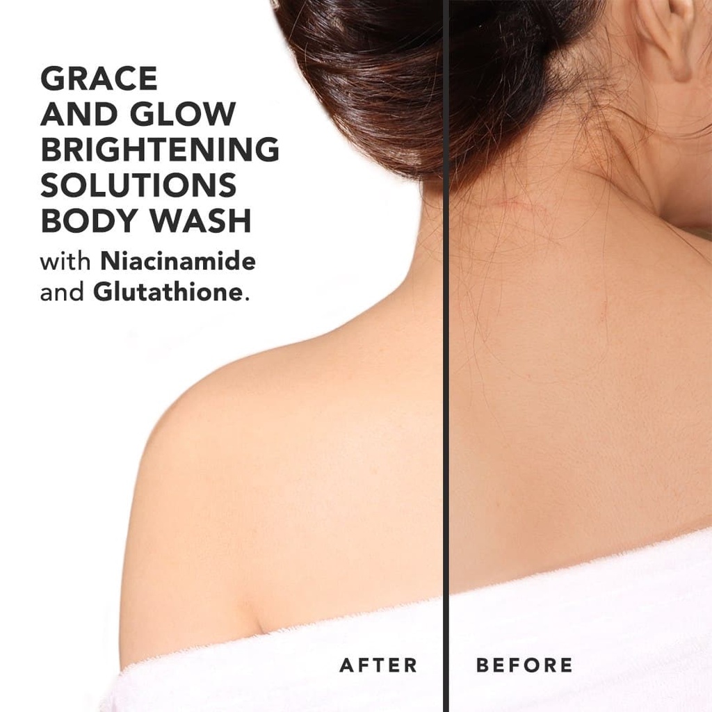 Grace and Glow Black Opium Brightening, English Pear and Freesia Anti Acne Solution and Body Scrub