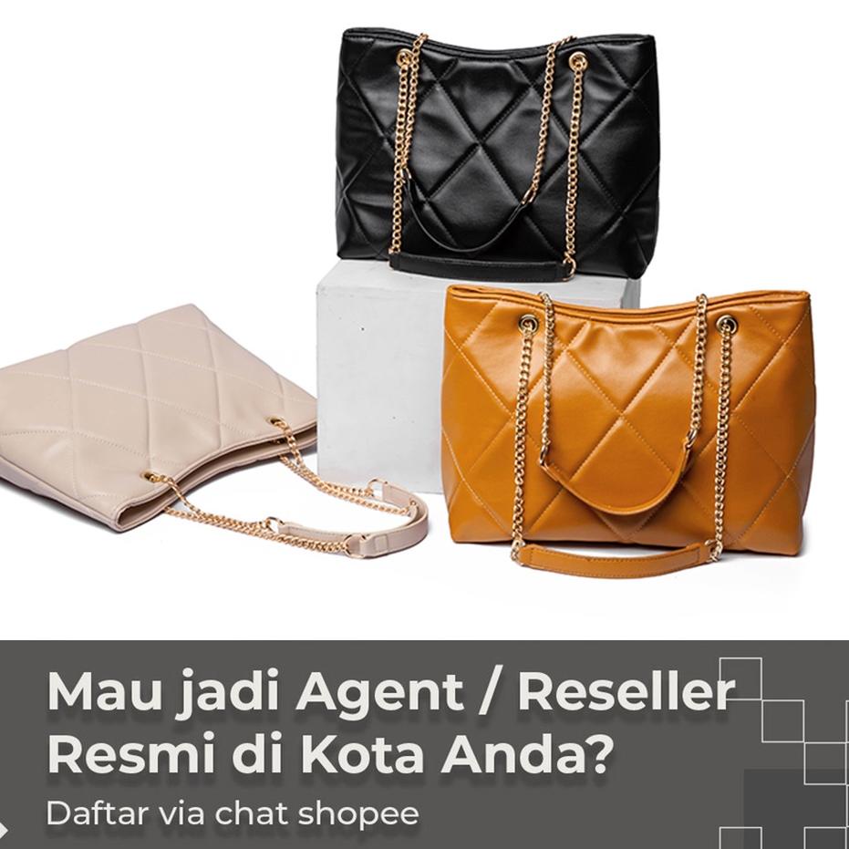 Oke Price.. [HONYAN] Tas Tote Bag Wanita Import Tas Selempang Shoulder Wanita Tali Rantai - Jennifer