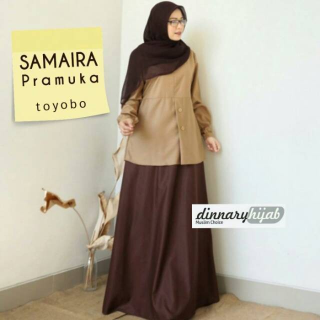 GAMIS SERAGAM PRAMUKA || SAMAIRA || DINNARY HIJAB