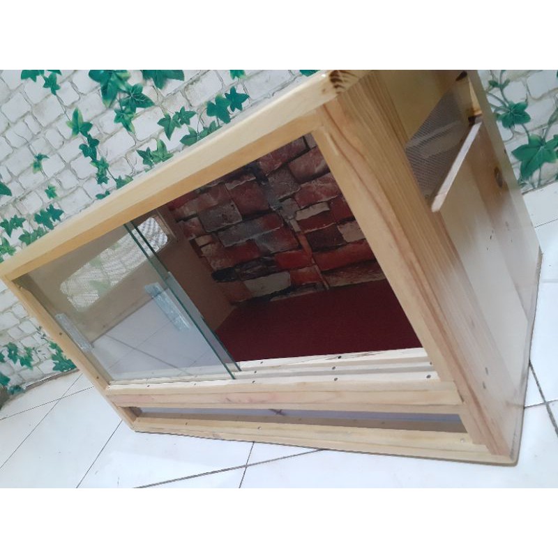 terrarium reptil/kandang ular/iguana/kadal