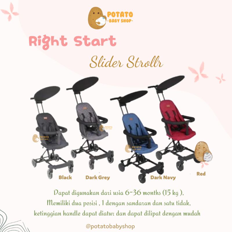 Right Start Portable Stroller - Slider Rider