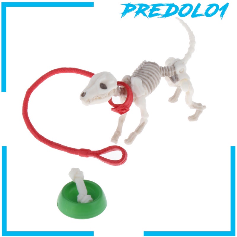 (Predolo1) Action Figure Pose Skeleton Dog Joints Dapat Digerakkan Untuk Koleksi