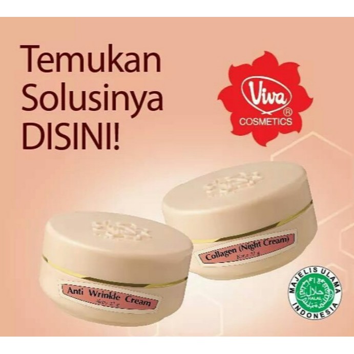 ❤ BELIA ❤ Viva Anti Wrinkle Cream / Collagen Night Cream 22g