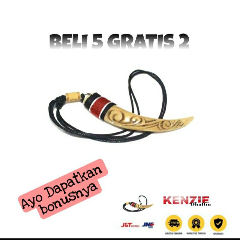 kalung taring babi/kalung tarbi/kalung taring ukir/kalung cowok/kalung keren/kalung etnik