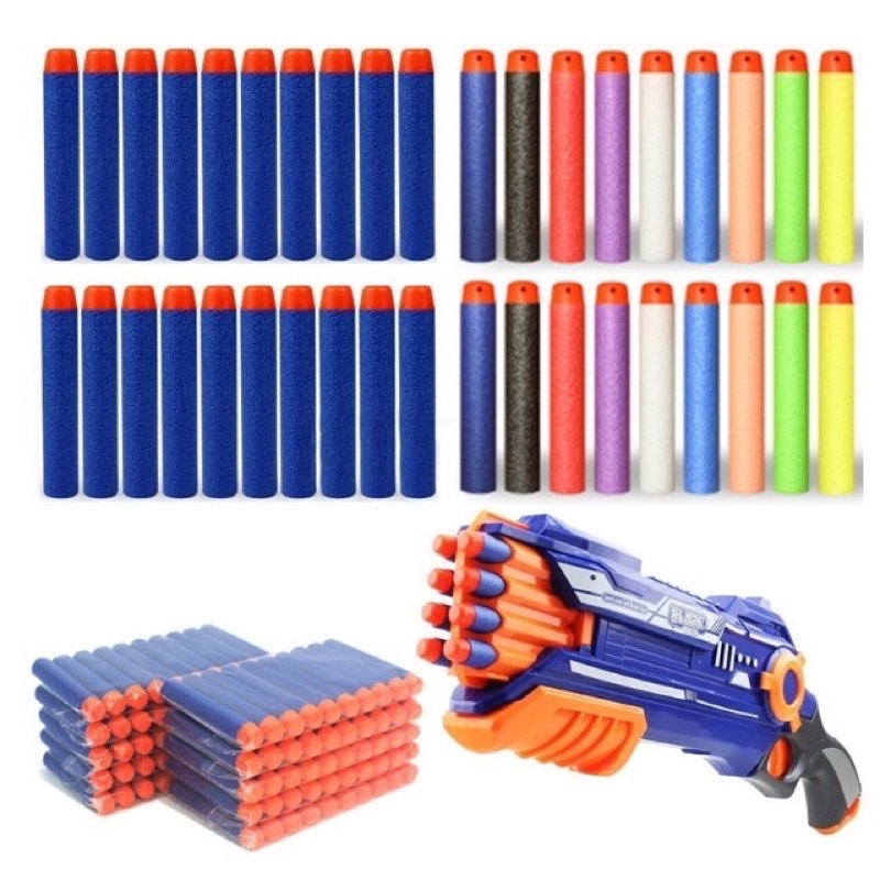 Peluru pistol nerf gun bullet dart soft KEPALA BULAT