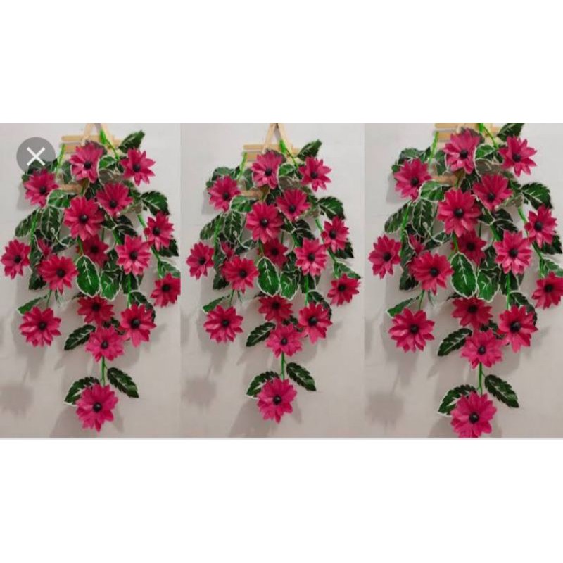 bunga hias plastik dinding