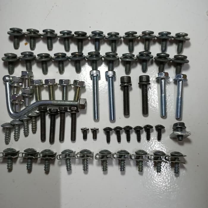 Baut Lengkap Full Set Body Yamaha F1ZR FIZR FIZ R F1Z R Ring dan Karet Original Terbaik
