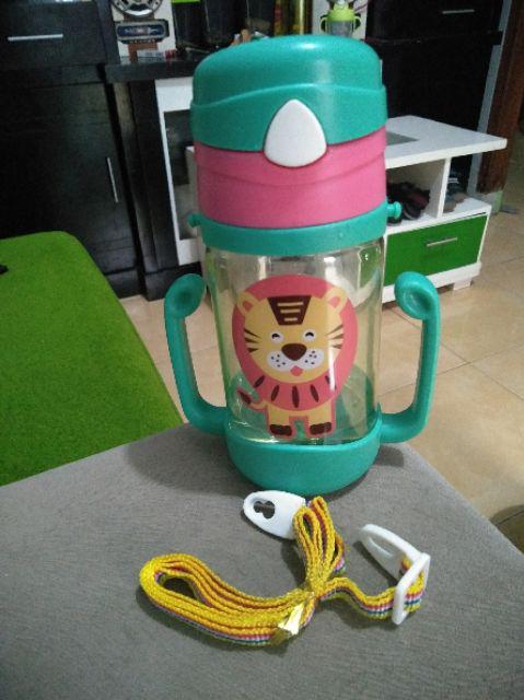 [cod]botol Minum Anak Karakter Bpa Free 450 Ml (h-095) /botol Minum Anak Lucu