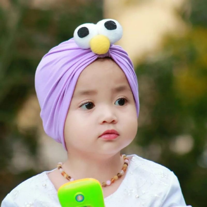 turban Elmo anak bayi perempuan Usia 0 - 3 Tahun | ciput baby new born 6 - 2 thn | bandana Baby Girl newborn import Premium lucu 1 - 5 Bulan