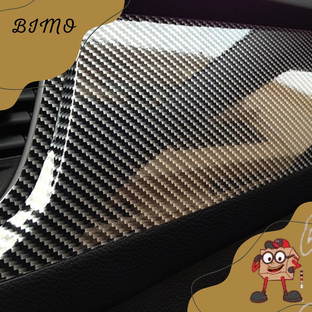 Karlor Car Stiker Vinyl Mobil Carbon Fiber 5D Multifungsi 152 x 10 CM / stiker carbon / stiker mobil