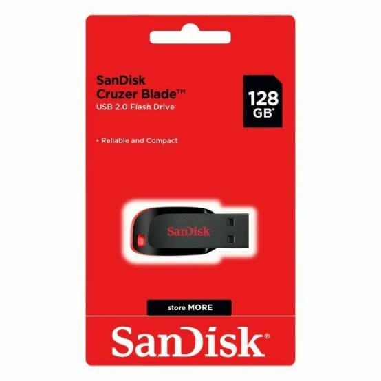 SanDisk Cruzer Blade 128GB CZ50 flashdisk - Garansi Resmi