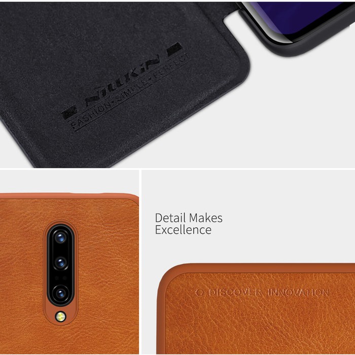 Flip Cover Oneplus 7 Pro Nillkin Qin Leather Flip Case Original