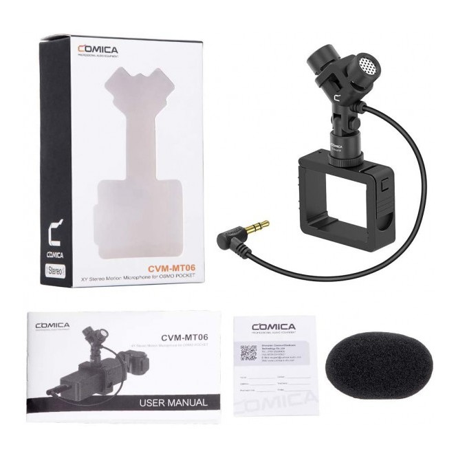 Comica CVM-MT06 XY Camera-Mount Stereo Microphone For DJI Osmo Pocket