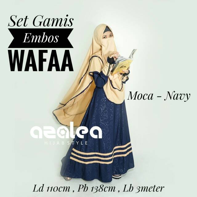 (COD) Gamis set Wafaa wolfis embos