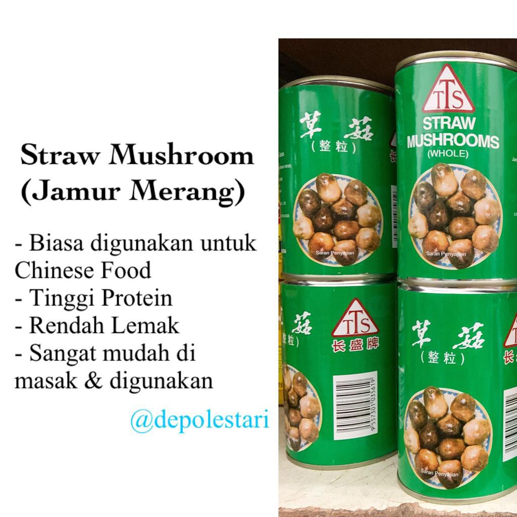 

TTS STRAW Mushroom 425gram - Jamur Merang Hitam