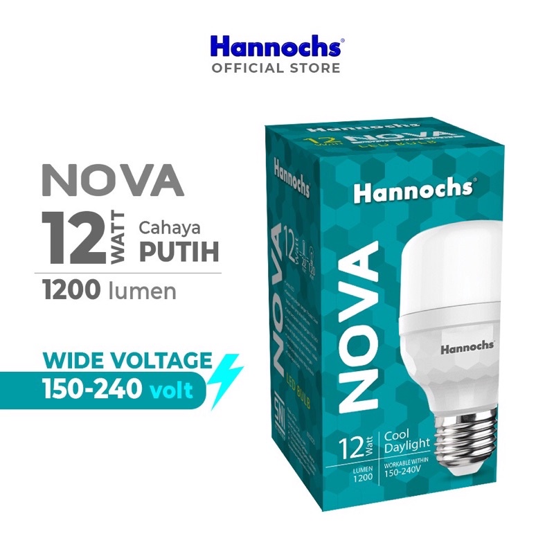 lampu hannochs nova 12 watt murah original