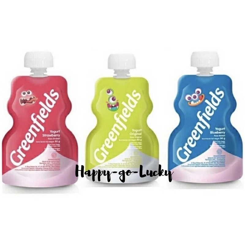 Greenfields Yogurt Pouch 80 gr Squeeze Greenfield Yoghurt Kids Original