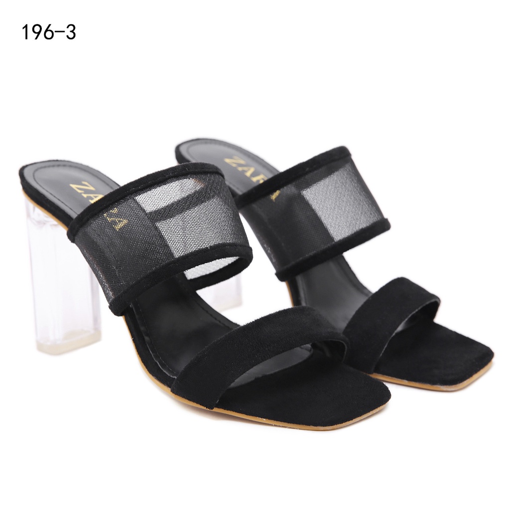 ZR VINYL SANDALS WITH METHACRYLATE HEEL #196-3