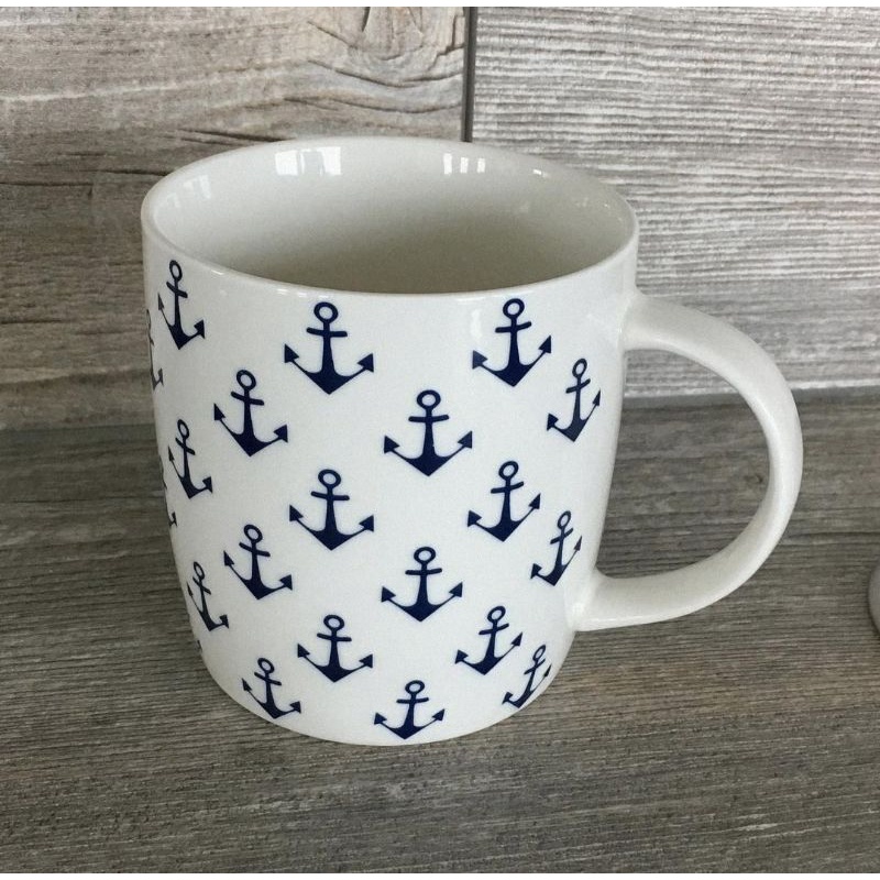 GELAS JANGKAR, GELAS CUSTOM, GELAS MOTIF JANGKAR KAPAL, MUG JANGKAR