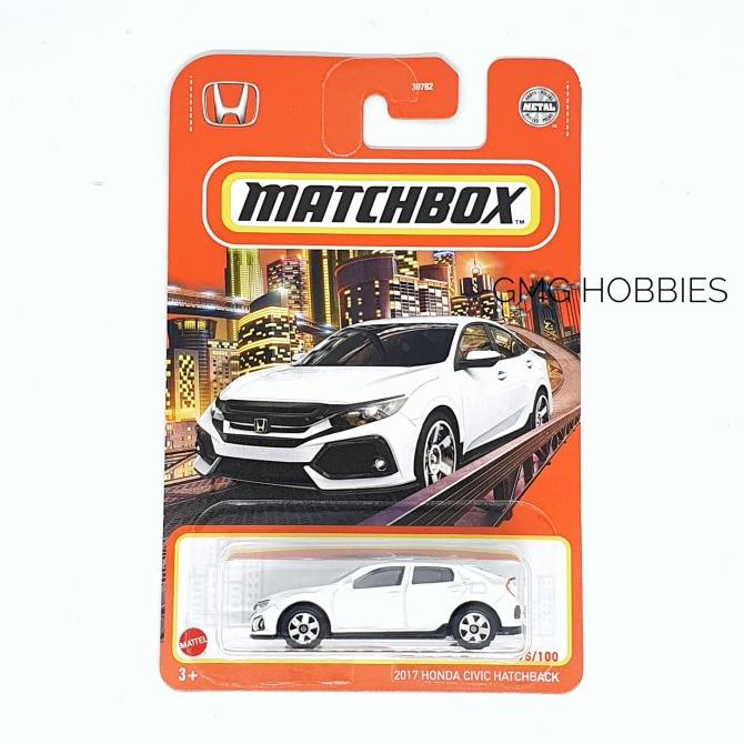 2017 HONDA CIVIC HATCHBACK PUTIH MATCHBOX DIECAST MOBIL 092021