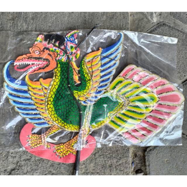 (BISA COD) KERAJINAN WAYANG KULIT BURUNG GARUDA JATAYU TIRTA AMERTA UKURAN JUMBO 65x42 cm PEDALANGAN