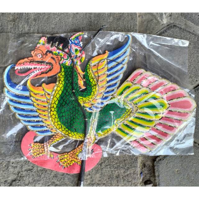 (BISA COD) KERAJINAN WAYANG KULIT BURUNG GARUDA JATAYU TIRTA AMERTA UKURAN JUMBO 65x42 cm PEDALANGAN