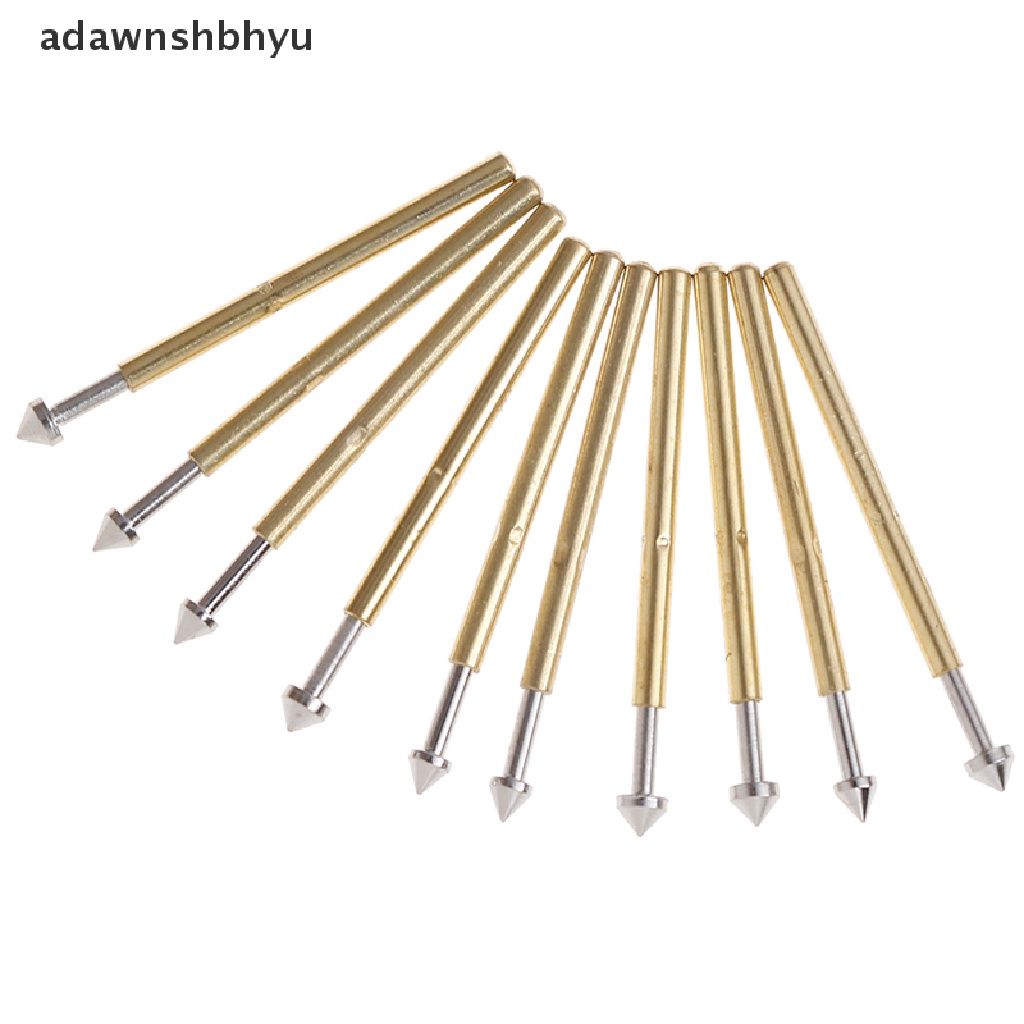 Adawnshbhyu 100Pcs P75-E2/E3 spring test probe pogo pin 1.3/1.5mm Kepala Kerucut 1.0mm Bidal