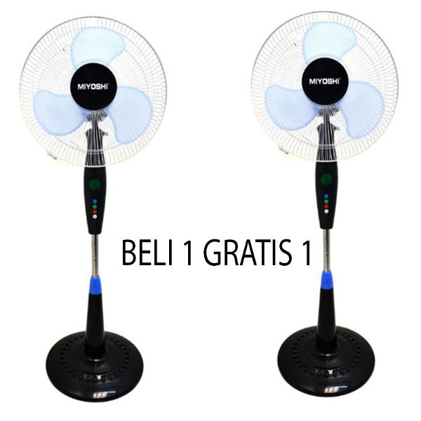 Terbaru       Beli 1 Promo 1 Miyoshi SF1603 Stand Fan / Kipas Angin Berdiri 16 Inch  Murah