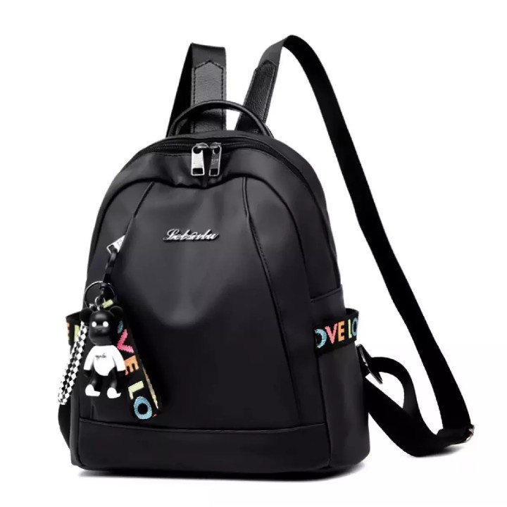 &quot;aurabagss&quot; - Tas Wanita Tas Ransel Wanita &quot;MAMOOKU SHINABU&quot; Style Korea / Ransel Fashion / Ransel Batam / Ransel Wanita Love-Love Multifungsi Terbaru Tahan Air ......Free Gantungan Tas