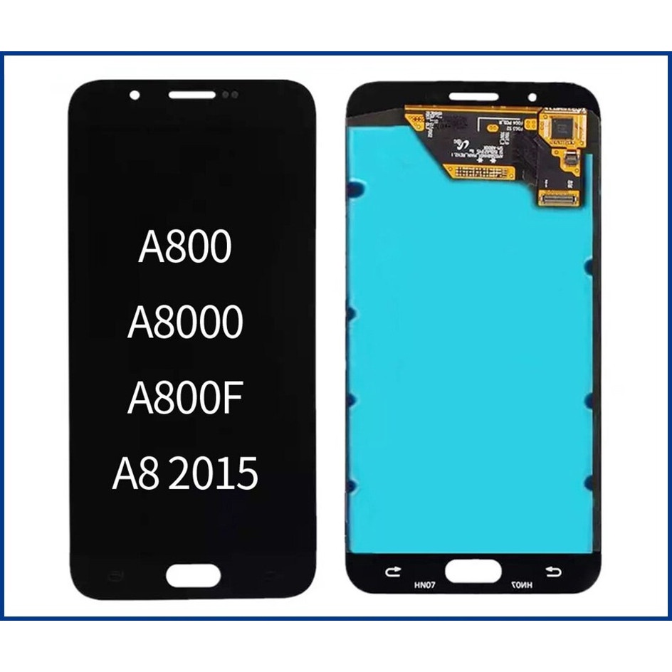 Layar LCD TS Touchscreen Fullset Samsung A8 2015 A800 A8000 OLED BLACK WHITE