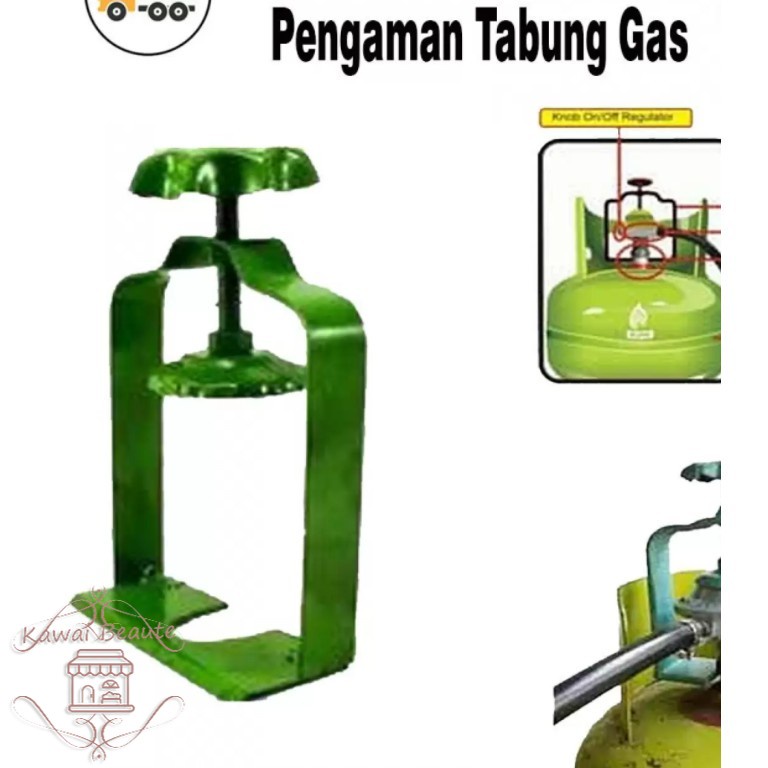 OSP Pengaman Gas Tabung 3 kilogram /Regulator Gas Elpiji Anti Goyang / Alat Pengunci Kepala 3 kg