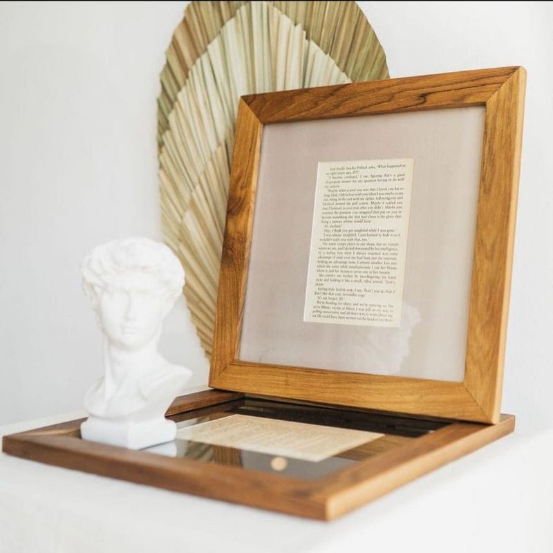 Frame foto / Bingkai foto /Pigura foto Aestetic kayu jati asli 12RS Bingkai Foto Minimalis Frame Uni