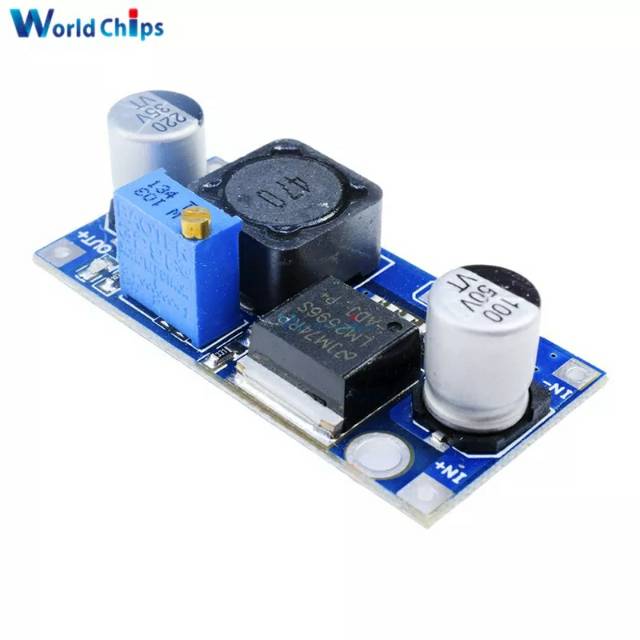 Buck Converter Modul 3.2 V-40 V untuk 1.25 V-35 V Regulator Tegangan LM2596 DC-DC adjustable daya st