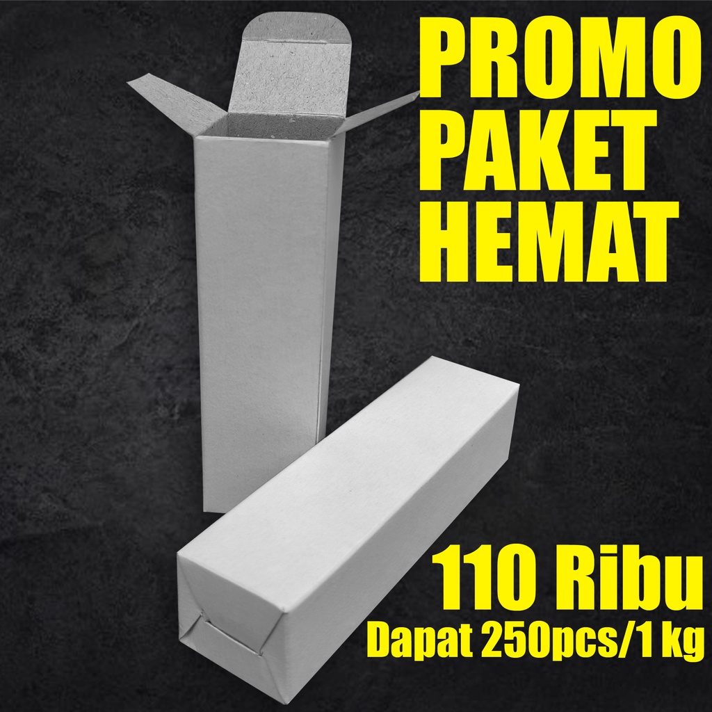 

PAKET HEMAT 1Kg (250pcs) Roll on Box POLOS / Spray Box 2.3x2.3x9