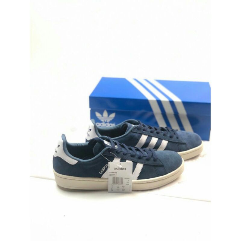 

ADIDAS CAMPUS NAVY WHITE ORIGINAL FREE PAPER BAG