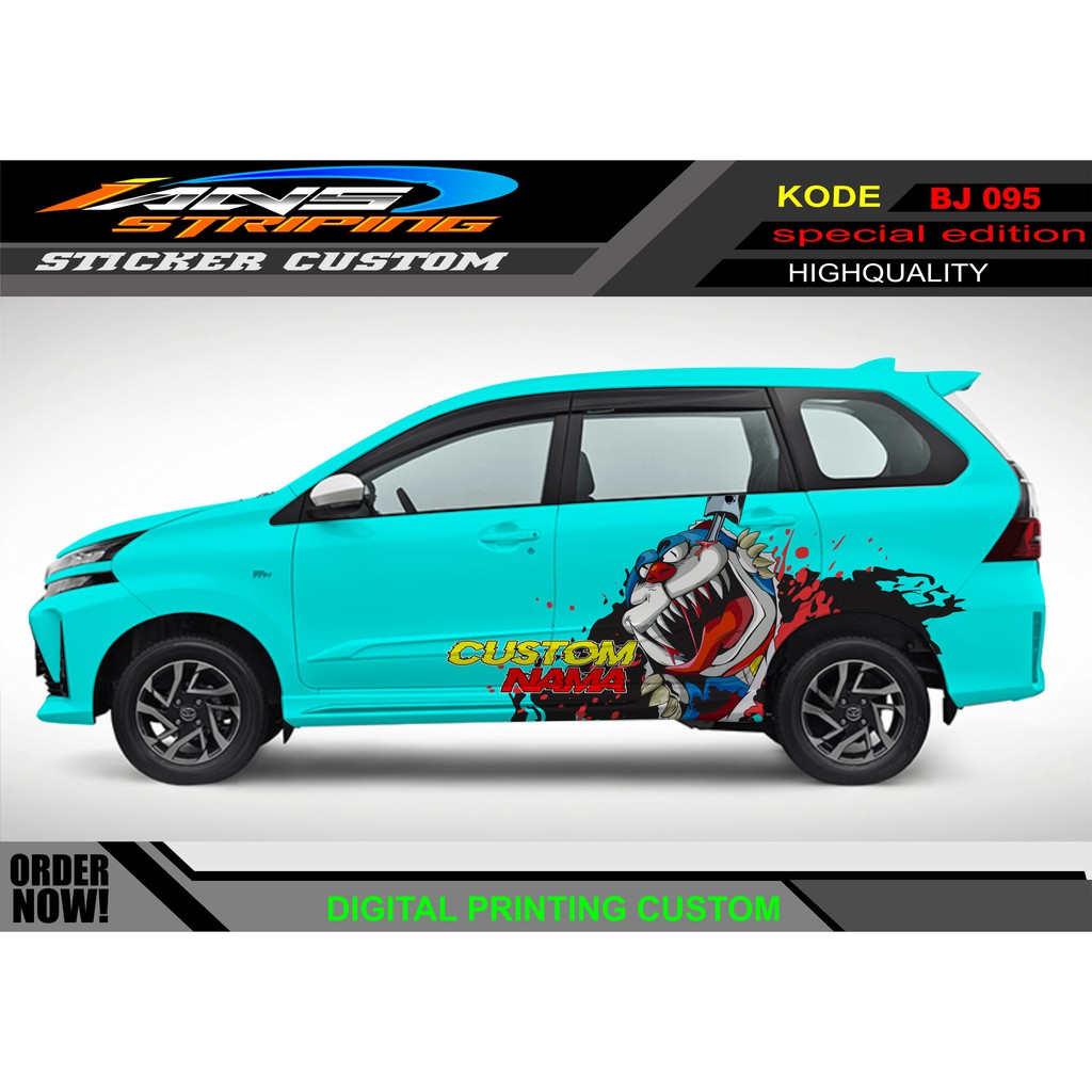 STICKER MOBIL AVANZA XENIA ANIME