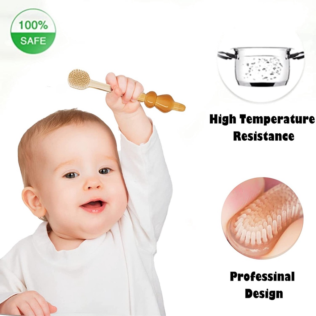 MOUTH CLEANER LIQUID SILICONE &amp; PARTITION BABY / TOOTHBRUSH