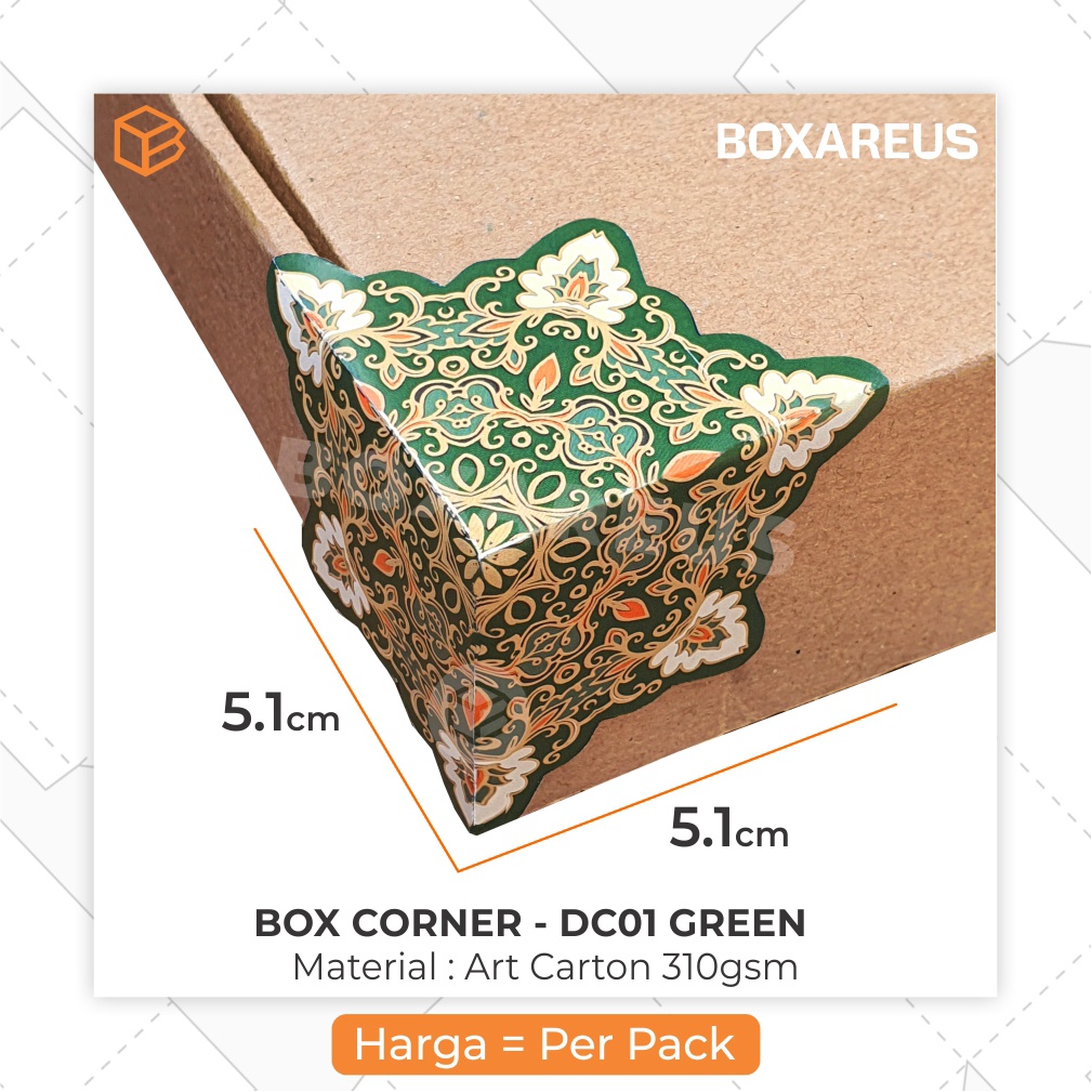 Aksesoris Box Dekorasi Packaging Hiasan Sudut Dus Kardus Decor BOX CORNER | DC