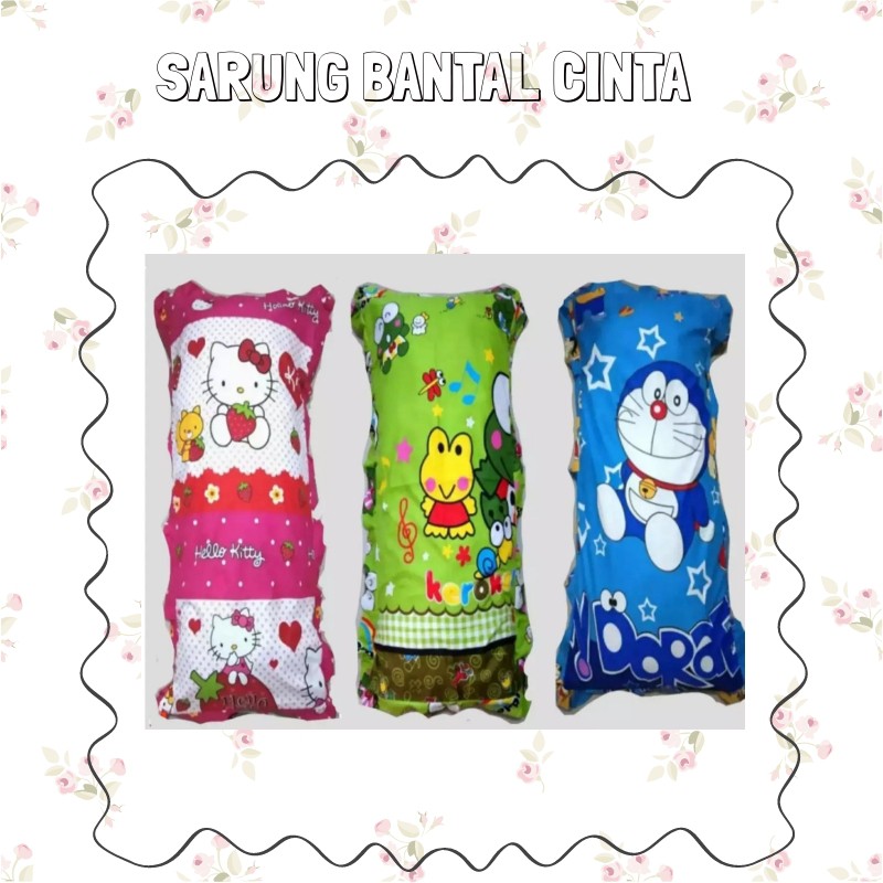 PROMO!!! Sarung Bantal Cinta Motif Karakter / Sarung Bantal Murah / Sarung Bantal Ukuran 40CMX95CM