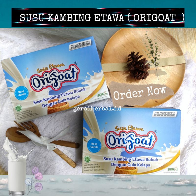 

susu kambing etawa sachet origoat rasa Vanila