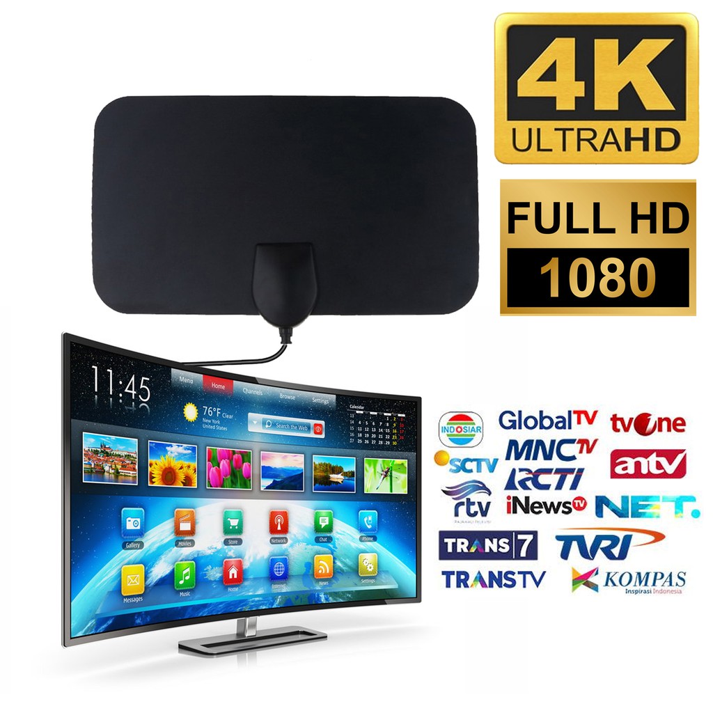 Model Baru Taffware Antena TV Digital Indoor Original DVB-T2 4K High Gain  25dB - TFL-D139 TItanGadg | Shopee Indonesia