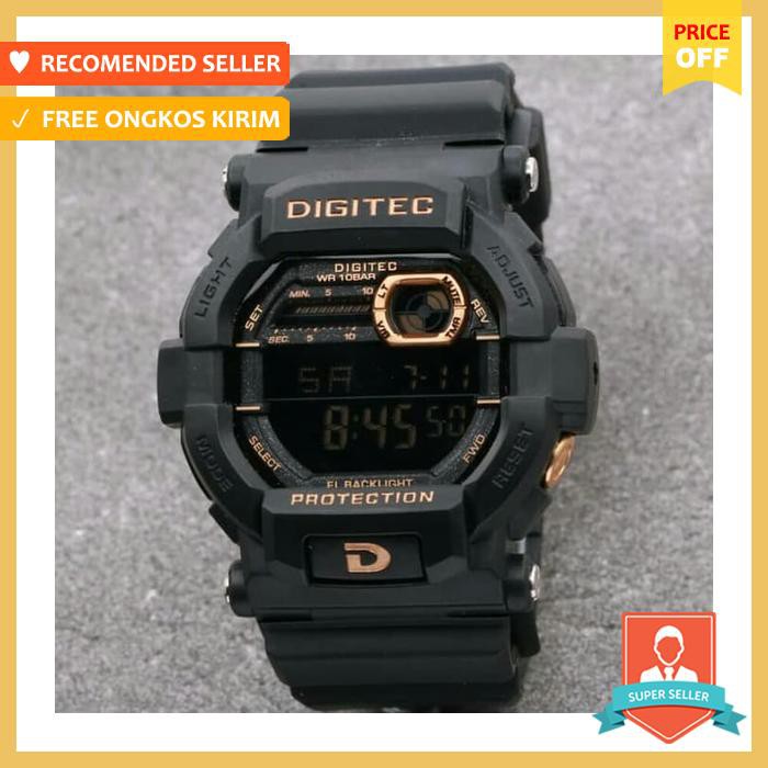 Jam Tangan Digitec Original Dg 2054 Full Black