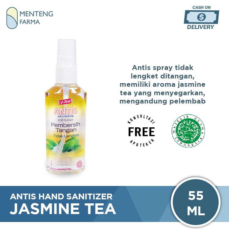 Antis Hand Sanitizer Spray Jasmine Tea 55 mL