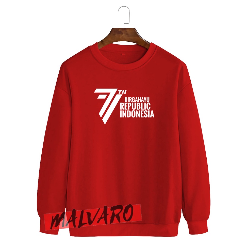 Crewneck HUT RI 77 2022 / Sweater 17 Agustus 1945 2022 / Sweater 17 Agustusan-2